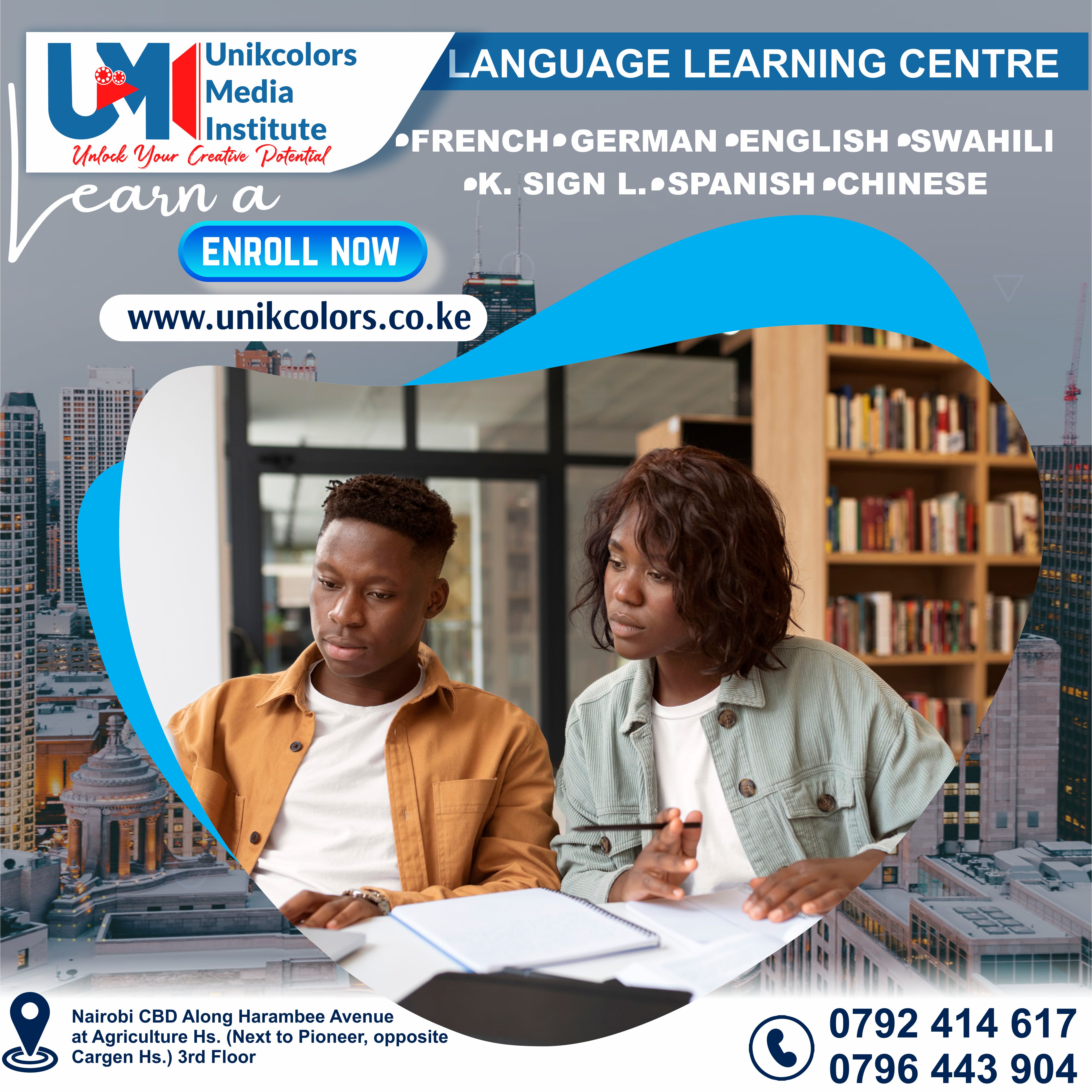 LANGUAGE TRAINING CENTRE - GERMAN | ENGLISH | FRENCH | CHINESE | SPANISH | SWAHILI | KENYA SIGN LANG